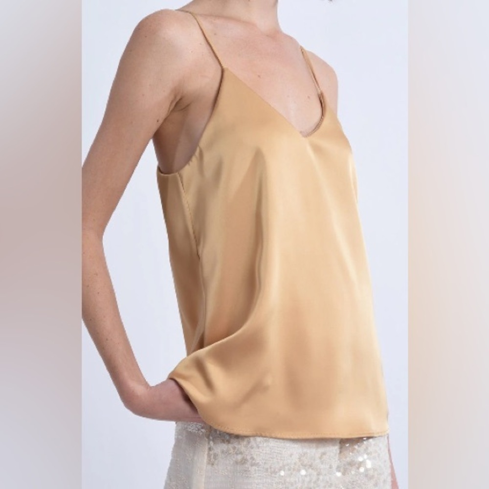Molly Bracken {Gabrielle} Satin Camisole - Gold - Large